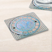 Stadt Koln, Deutschland (Köln) Versorgungsabdeckun Rechteckiger Pappuntersetzer (angewinkelt)