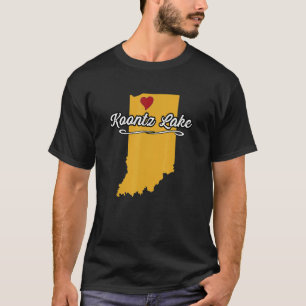 Stadt Koontz Indiana Lake Hoosier Merch T-Shirt