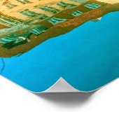 Stadt Kopenhagen, Dänemark Poster (Ecke)