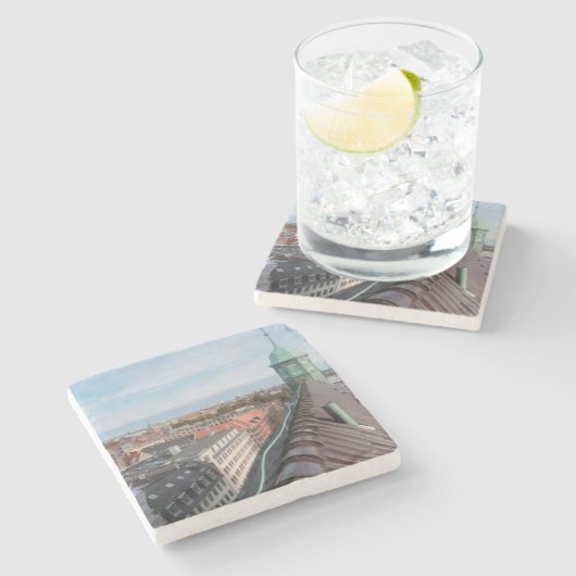 Stadt Kopenhagen Steinuntersetzer (Seitenansicht)