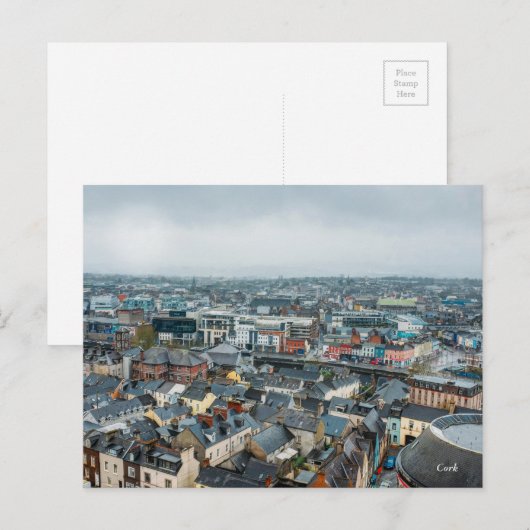 Stadt Kork Postkarte (Vorne/Hinten)