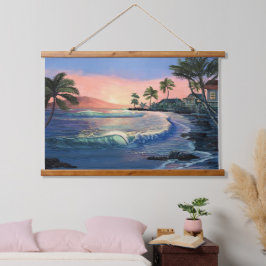 Stadt Lahaina Circa 1900 Wandteppich Mit Holzrahmen