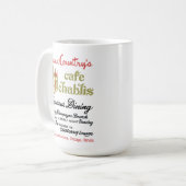 Stadt & Land's Cafe Chablis, Chicago, IL Kaffeetasse (Vorderseite Links)