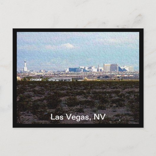 Stadt Las Vegas Postkarte (Vorderseite)