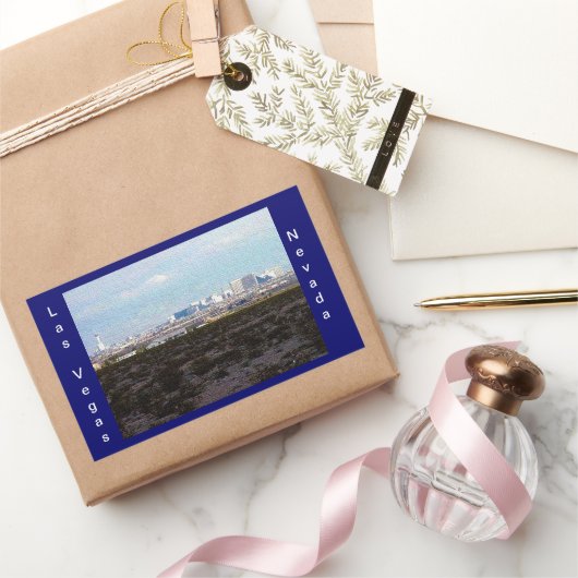 Stadt Las Vegas Rechteckiger Aufkleber (Schenken)