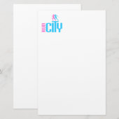 Stadt laufen briefpapier (Vorne/Hinten)