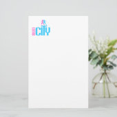 Stadt laufen briefpapier (Stehend Vorderseite)