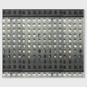 Stadt-Leben-Grau Geschenkpapier (Flach)