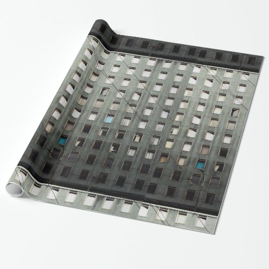 Stadt-Leben-Grau Geschenkpapier (Ungerollt)