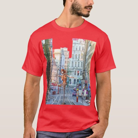 Stadt-Leben T-Shirt (Vorderseite)