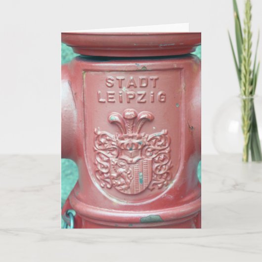 Stadt Leipzig, Deutschland Grußkarte Karte (Vorderseite)