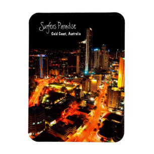 Stadt-Lichter Surfer-Paradies-Gold Coast Magnet