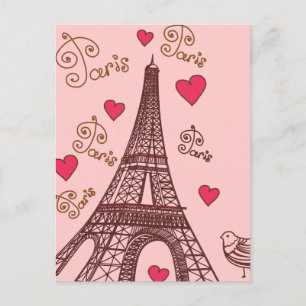 Stadt Liebe Paris Postkarte