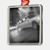 Stadt-Limousine nachts Ornament Aus Metall (Links)