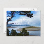 Stadt Lincoln, Oregon Postkarte (Vorne/Hinten)