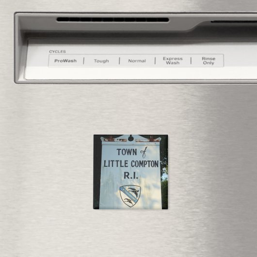 Stadt Little Compton, RI Holzschild Magnet (In Situ (Geschirrspüler))