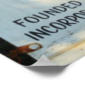 Stadt Little Compton, RI-Zeichen Poster (Ecke)