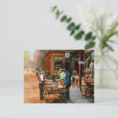 Stadt - Little Italy NY - Mussel Man 1900 Postkarte (Stehend Vorderseite)