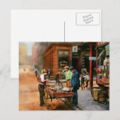 Stadt - Little Italy NY - Mussel Man 1900 Postkarte (Vorne/Hinten)