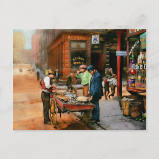 Stadt - Little Italy NY - Mussel Man 1900 Postkarte