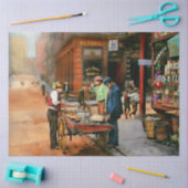 Stadt - Little Italy NY - Mussel Man 1900 Seidenpapier (Basteln)