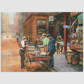 Stadt - Little Italy NY - Mussel Man 1900 Seidenpapier