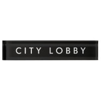 Stadt-Lobby-Nummernschild