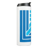 Stadt Longview Flagge Wasserflasche Thermosbecher (Nach links gedreht)