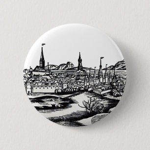 Stadt Lubeck in Norddeutschland Button