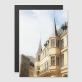 Stadt Luxemburg - Altstadt - Gemälde Magnetkarte (Vorne/Hinten)