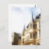 Stadt Luxemburg - Altstadt - Gemälde Postkarte (Vorne/Hinten)