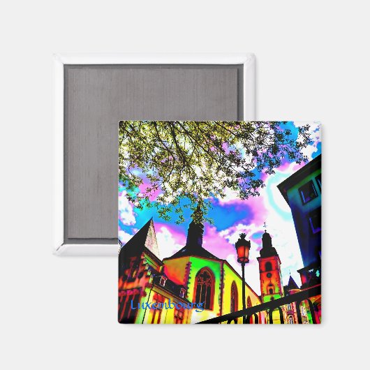 Stadt Luxemburg Magnet (Vorderseite/Rückseite)