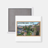 Stadt Luxemburg Magnet (Vorderseite/Rückseite)