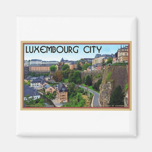Stadt Luxemburg Magnet (Vorne)