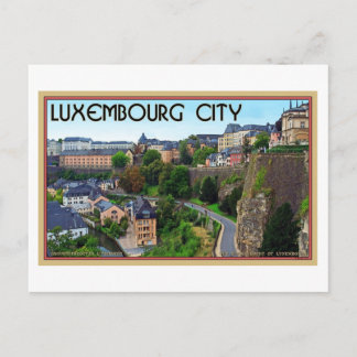 Stadt Luxemburg Postkarte
