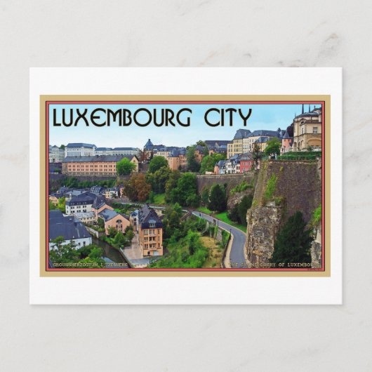 Stadt Luxemburg Postkarte (Vorderseite)