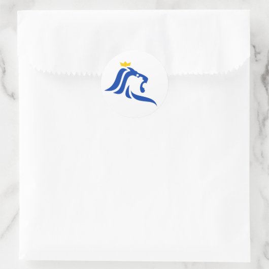 Stadt Luxemburg Symbol Runder Aufkleber (Tasche)