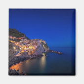 Stadt Manarola im Cinque Terre im Abend Magnet (Vorne)