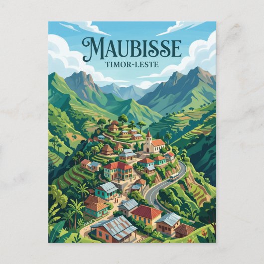 Stadt Maubisse Osttimor Postkarte (Vorderseite)