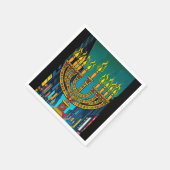 Stadt Menorah Serviette (Ecke)