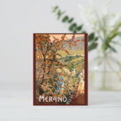 Stadt Meran, Italien Postkarte (Stehend Vorderseite)