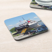 Stadt Milwaukee Set mit 6 Untersetzer aus Kunststo (Linke Seite)