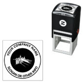 Stadt mit benutzerdefiniertem Firmenlogo Permastempel (Beispiel)