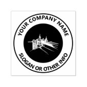 Stadt mit benutzerdefiniertem Firmenlogo Permastempel (Design)