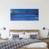 Stadt mit breiten Schultern und See Michigan Leinwanddruck (Insitu (Schlafzimmer))