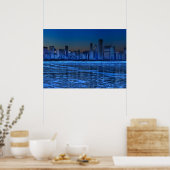 Stadt mit breiten Schultern und See Michigan Poster (Küche)