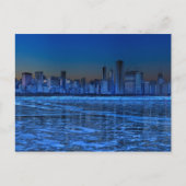 Stadt mit breiten Schultern und See Michigan Postkarte (Vorderseite)