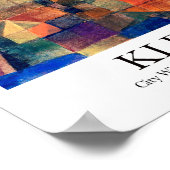 Stadt mit den drei Domains von Paul Klee Poster (Ecke)