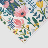 Stadt mit Wildblumen Seidenpapier (Ausschnitt)