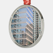 Stadt-moderne Architektur Silbernes Ornament (Links)